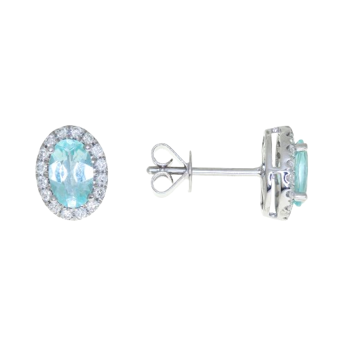 Paraiba Tourmaline Earrings- 	E2512364 GJ9164E
