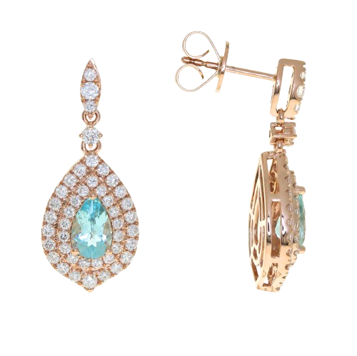 Paraiba Tourmaline Earrings- E2511175 CG0819E