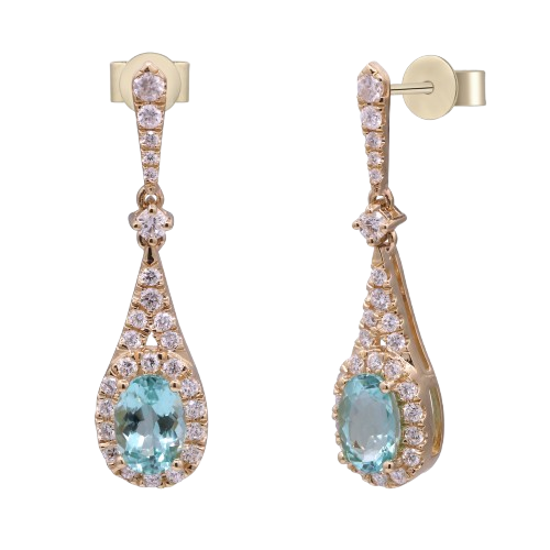 Paraiba Tourmaline Earrings- E2514183 CG0508E