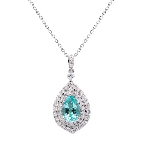Paraiba Tourmaline Pendant- P2514855 TW5700P