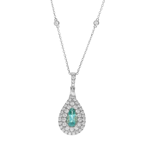 Paraiba Tourmaline Pendant- CG0545P - P2412845