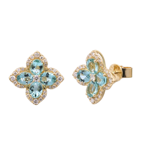 Paraiba Tourmaline Earrings- E2514613 QA6053E